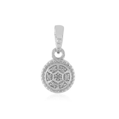 Colgante en plata con I1 (I) Diamante