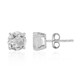 Pendientes en plata con Topacio blanco
