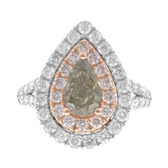 Anillo en oro con Diamante verde SI1 (CIRARI)