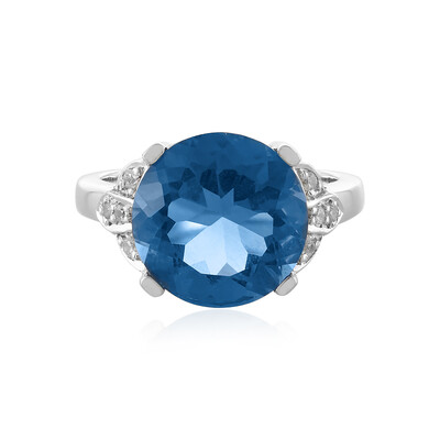 Anillo en plata con Fluorita de color cambiante