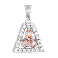Colgante en plata con Zafiro Padparadscha