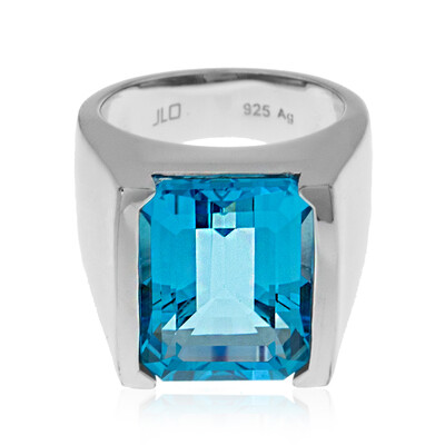 Anillo en plata con Topacio de Marambaia