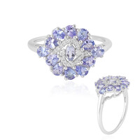 Anillo en plata con Tanzanita