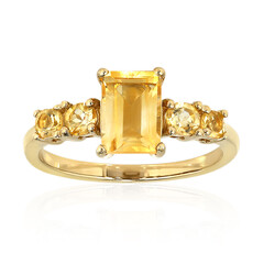 Anillo en plata con Citrino