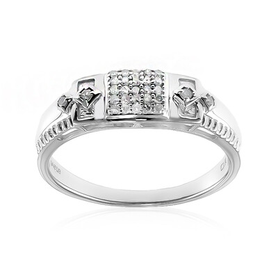 Anillo de hombre en plata con Diamante I2 (I)