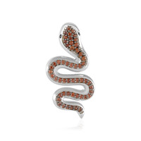 Colgante en plata con Zircón champán
