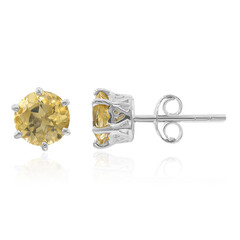 Pendientes en plata con Citrino