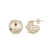 Pendientes en oro con Zafiro verde (Ornaments by de Melo)