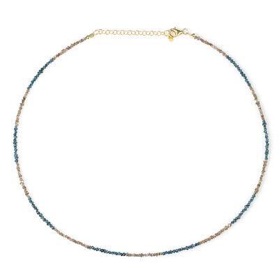 Collar en plata con Diamante azul