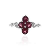 Anillo en plata con Rodolita