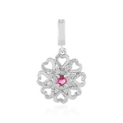 Colgante en plata con Turmalina rosa de Nigeria