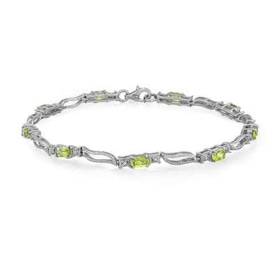 Brazalete en plata con Turmalina Paraíba