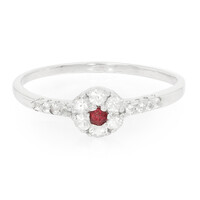 Anillo en plata con Rubí de Tanzania