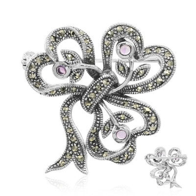 Broche en plata con Amatista
