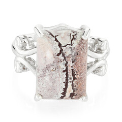 Anillo en plata con Jaspe Sonoran dendritas