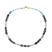 Collar en plata con Aguamarina