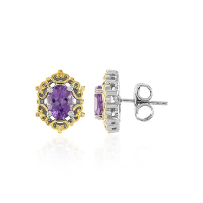 Pendientes en plata con Amatista Rosa de Francia (Dallas Prince Designs)
