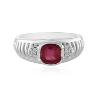 Anillo en plata con Rubí de Madagascar