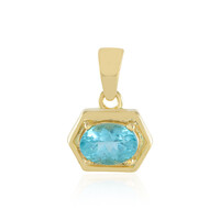 Colgante en plata con Apatita azul