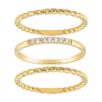 Anillo en plata con Topacio blanco