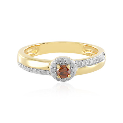 Anillo en plata con Diamante rojo I3