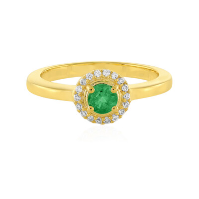 Anillo en plata con Esmeralda de Colombia