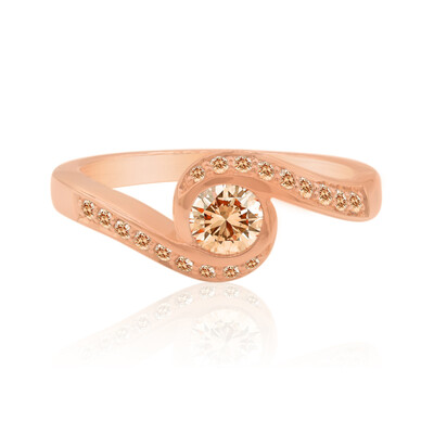 Anillo en oro con Diamante rosa de Francia de Argyle SI1 (Annette)