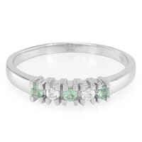 Anillo en plata con Alejandrita de Brasil