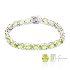 Set en plata con Peridoto