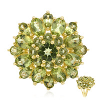 Anillo en plata con Peridoto