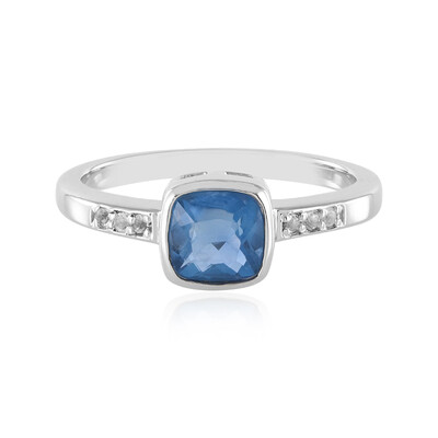 Anillo en plata con Fluorita de color cambiante