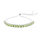 Brazalete en plata con Peridoto de Birmania