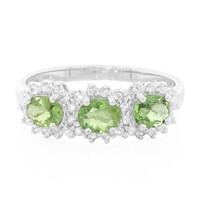 Anillo en plata con Turmalina Paraíba