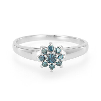 Anillo en plata con Diamante fantasía