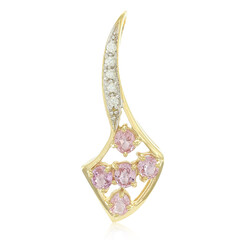 Colgante en plata con Zafiro Padparadscha