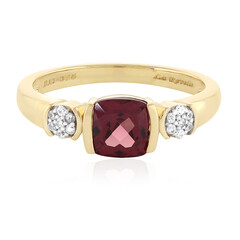 Anillo en oro con Granate de Malawi (La Revelle)