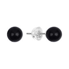 Pendientes en plata con Shungita