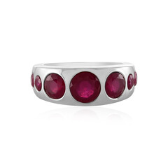 Anillo en plata con Rubí de Madagascar
