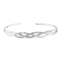 Brazalete en plata con Diamante I3 (I)