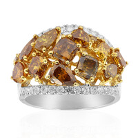 Anillo en oro con Diamante naranja SI2 (CIRARI)