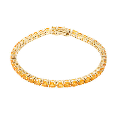 Brazalete en oro con Ópalo de fuego de México (CUSTODANA)