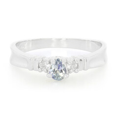 Anillo en plata con Tanzanita fantasía