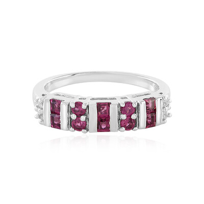 Anillo en plata con Rodolita