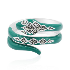 Anillo en plata con Marcasita