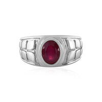 Anillo en plata con Rubí de Madagascar