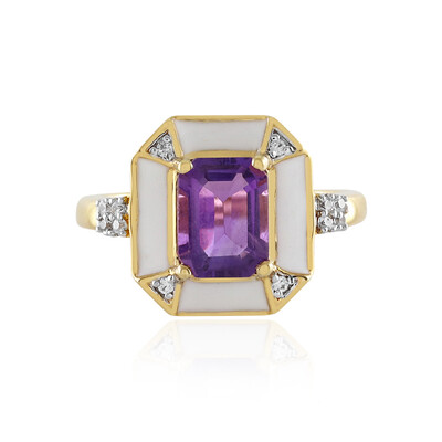 Anillo en plata con Amatista (M de Luca)