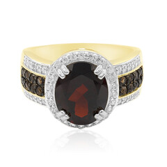 Anillo en plata con Granate