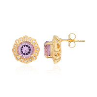 Pendientes en plata con Amatista Rosa de Francia