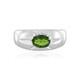 Anillo en plata con Diópsido de Rusia