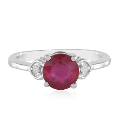 Anillo en plata con Rubí de Madagascar